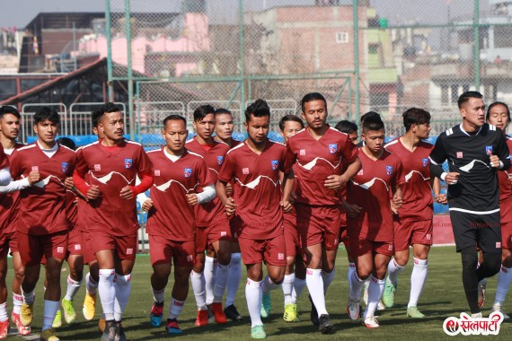 राष्ट्रिय फुटबल टिमका खेलाडी रिलिज